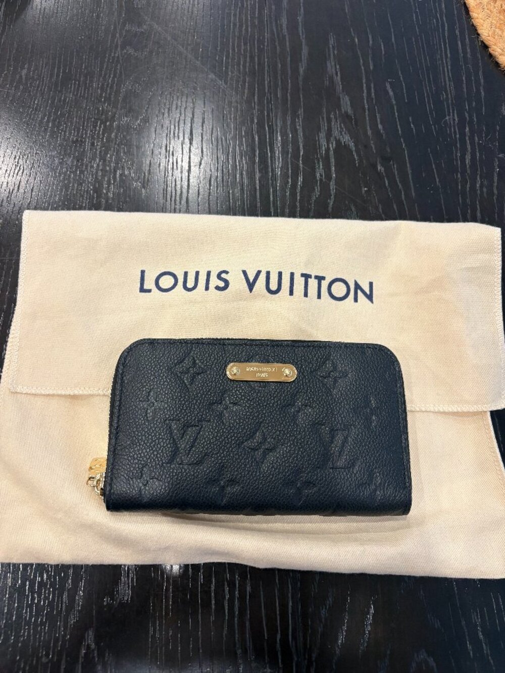 LOUIS VUITTON MARGOT BLACK WALLET MONOGRAM (NEW!)